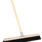 Professional large room broom synthetic hair bristles with wooden handle