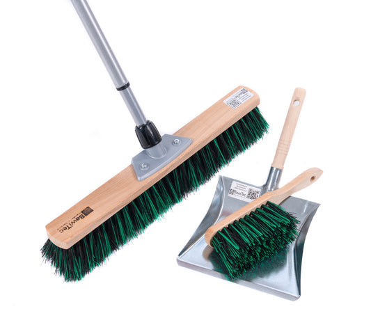 Universal broom sweeping set BawiMix bristles broom hand brush and dustpan in a set