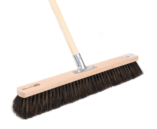 Sweeping broom real Arenga natural fiber bristles wet and oil resistant with wooden handle broom handle 28mm, Arenga broom