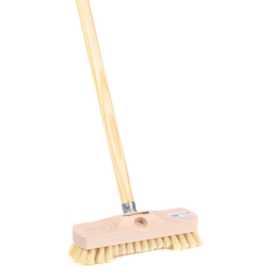 Scrubber with beard 22cm with thread and wooden handle