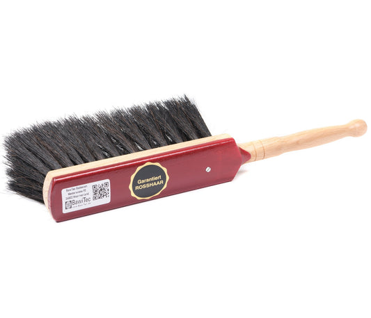 Real horsehair bristles hand brush 29cm 2-piece wood screwed very soft bristles quality hand broom