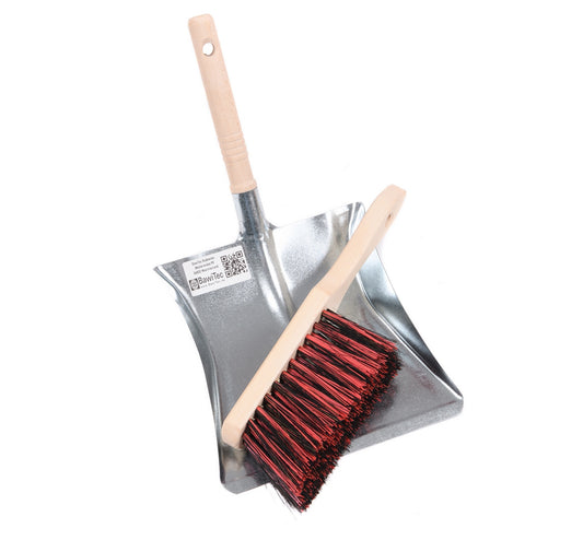 Sweeping set, sweeping set, 2 pieces. Arenga elaston bristle mix hand brush and metal dustpan set