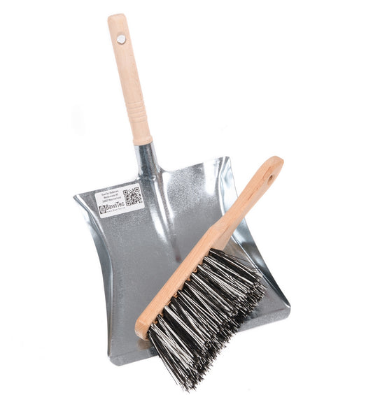 Sweeping set, sweeping set, 2 pieces. OssiBlitz bristle mix hand brush and metal dustpan set