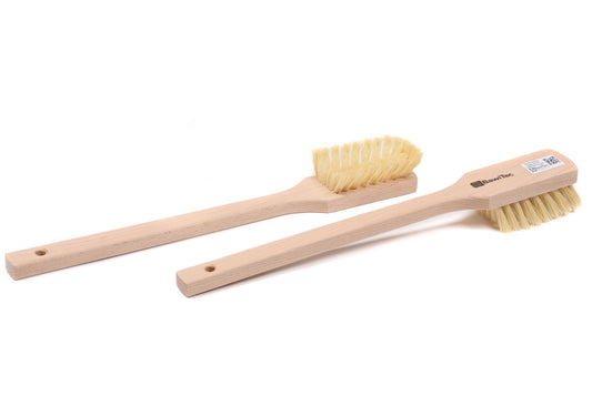 Pack of 2 long-handled cleaning brushes MyprenFibre bristles 425mm