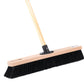 Professional hall broom, soft synthetic hair bristles with matching handle, industrial broom, sweeping broom 