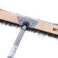 Sweeping broom arena broom wet/oil-resistant with telescopic handle max. 200cm length natural fiber bristles