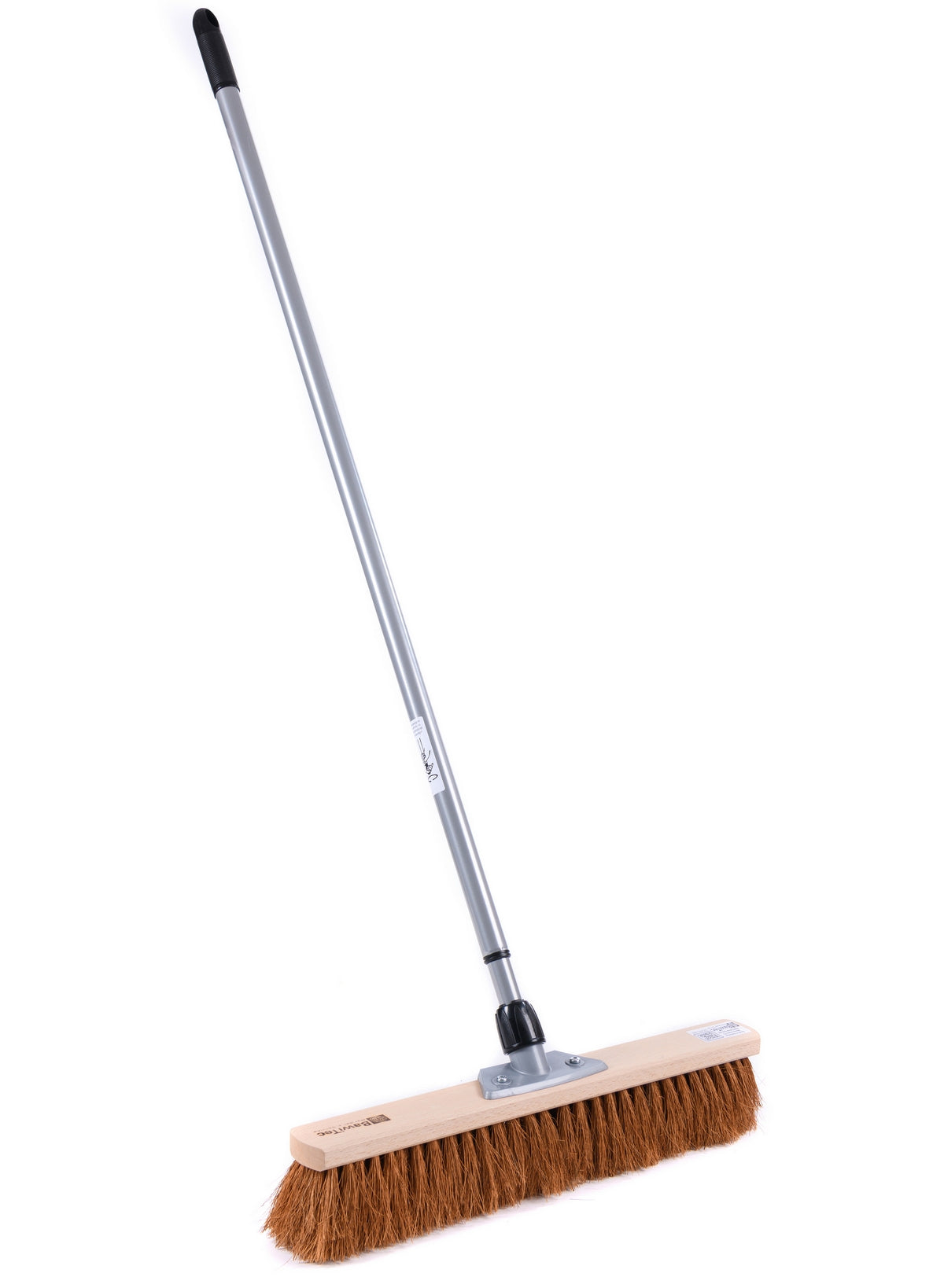 Hall broom coconut broom with telescopic handle, infinitely adjustable sweeping broom plant fiber coconut bristles