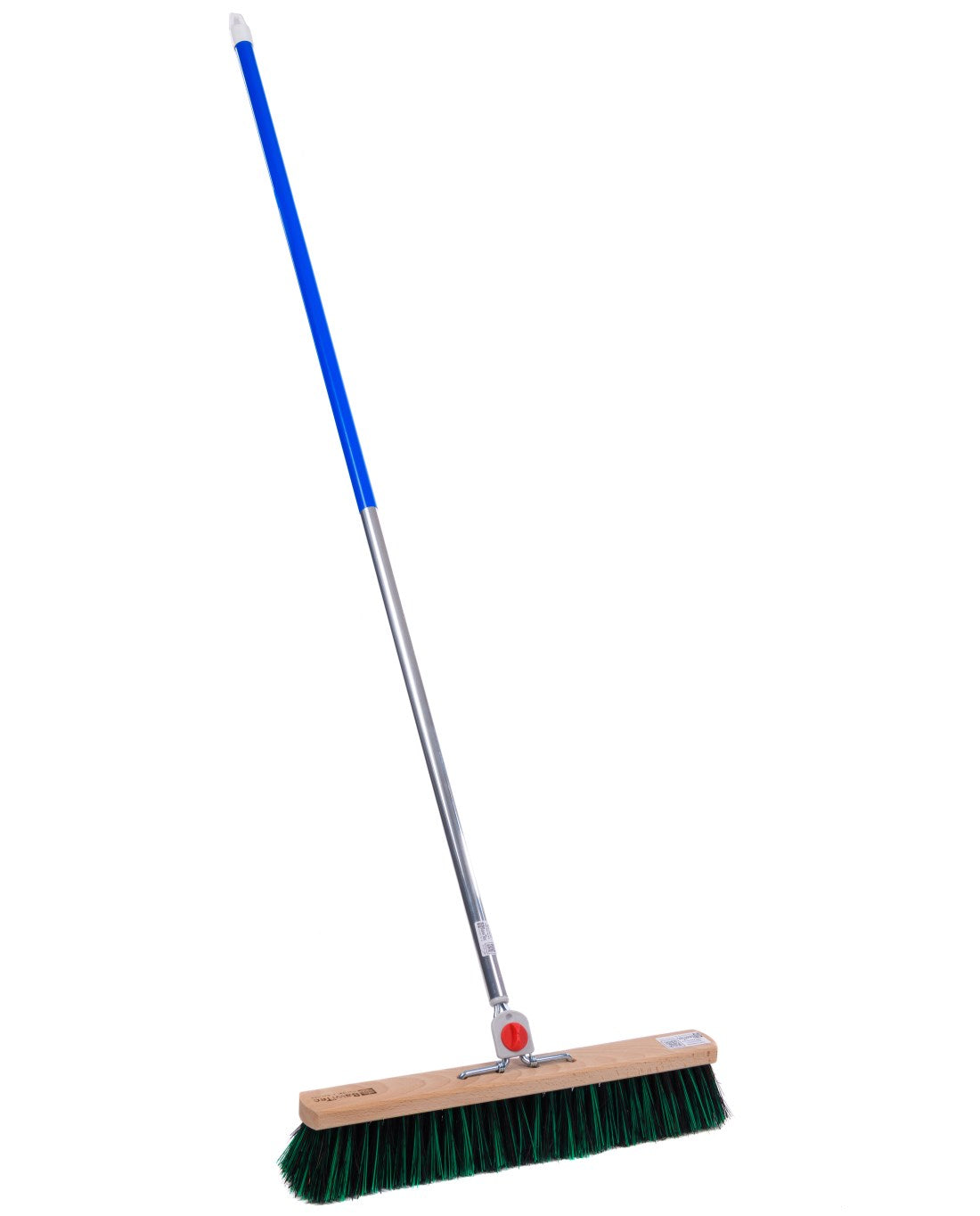 Professional street broom BawiMix bristles Arenga plastic bristles with 4-hole change system metal handle handle 