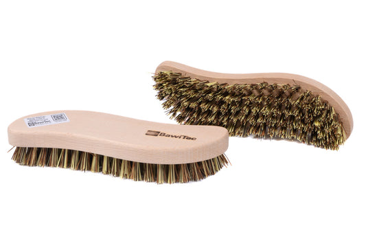 Pack of 2 scrubbing brushes, cleaning brushes, S-shape, 210 mm, UnionMix bristles, hard