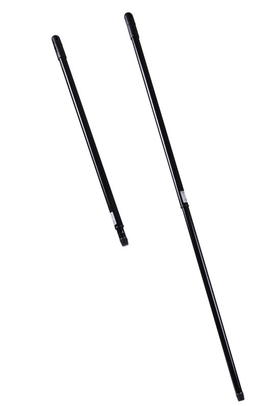 Telescopic handle black max. 130cm continuously adjustable with thread