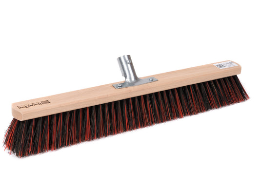 Professional street broom ArengaMix bristles screwed with metal holder All-purpose broom sweeping broom without handle
