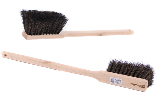 Hand brush with long handle 60cm Arenga bristles wet-oil-resistant safety hand brush