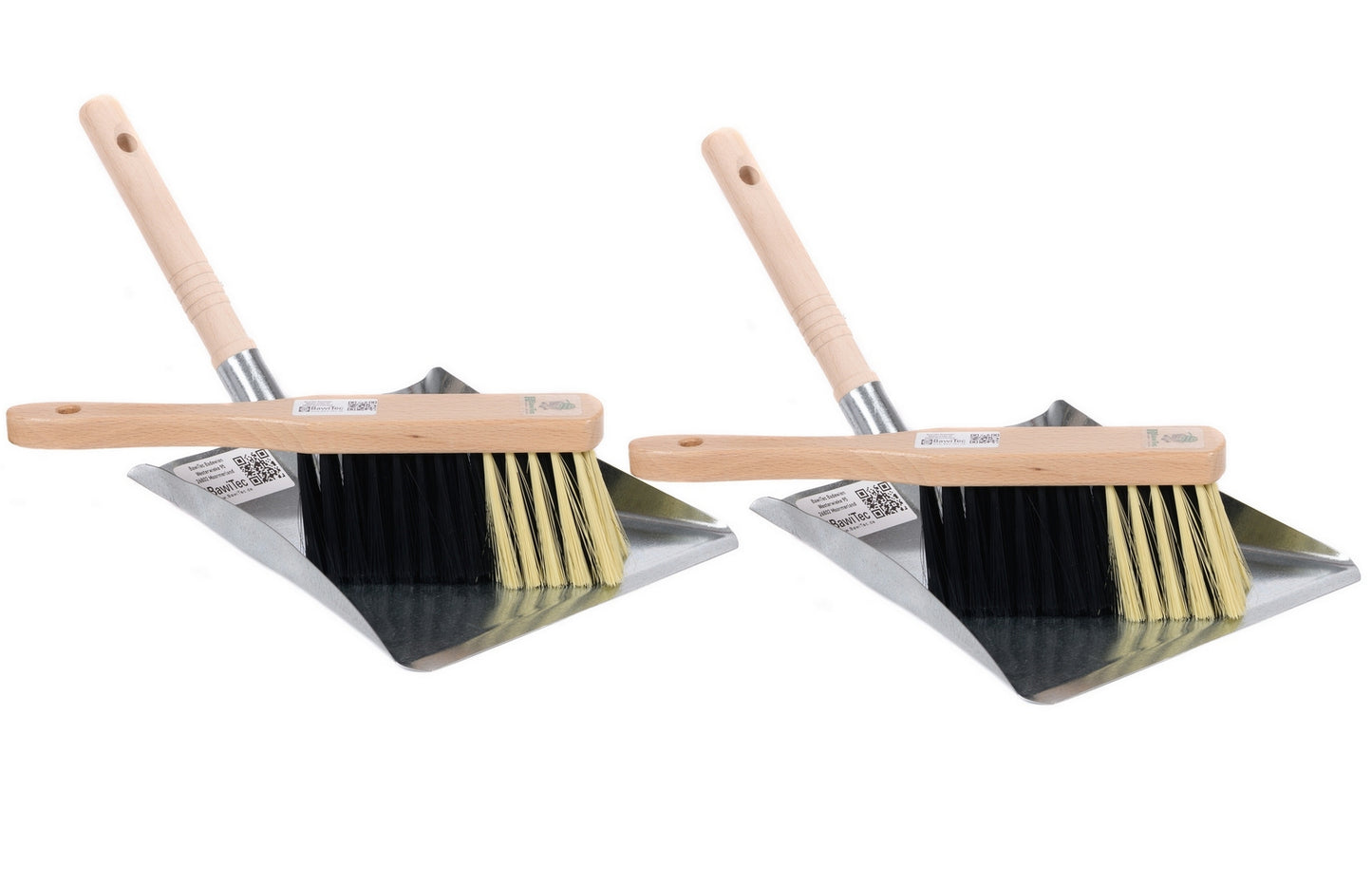 2 pieces sweeping set synthetic hair bristles hand brush and metal dustpan set soft bristles 