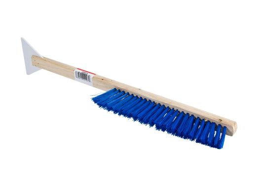 Snow hand brush extra long with ice scraper length 77cm whisk