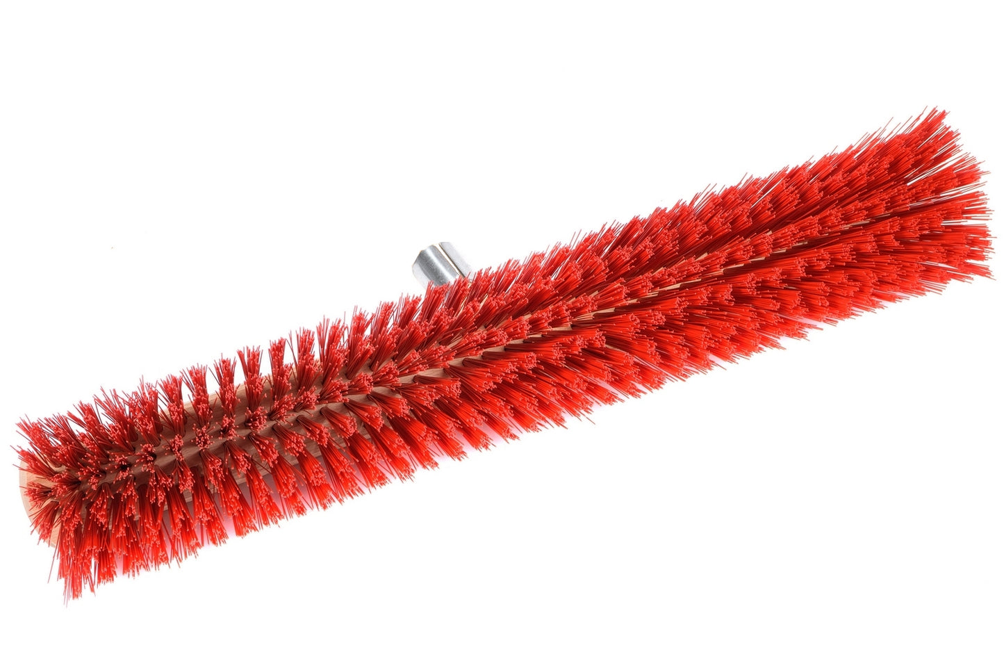 Qualitäts Straßenbesen Elaston-Borsten rot mit Metallhalter verschraubt Besen ohne Stiel